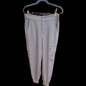 Ellison Tan Satin Cargo Pant NWT